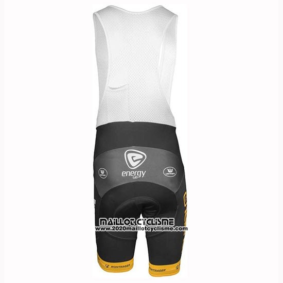 2019 Maillot Ciclismo Telenet Fidea Noir Jaune Bleu Manches Courtes et Cuissard